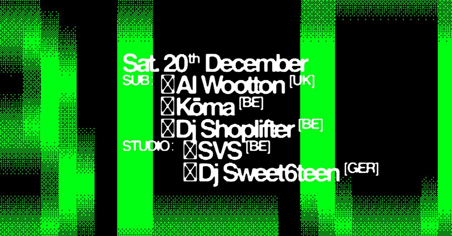 Blur With Al Wootton, Dj Shoplifter, Kōma, Dj Sweet6Teen, Svs
