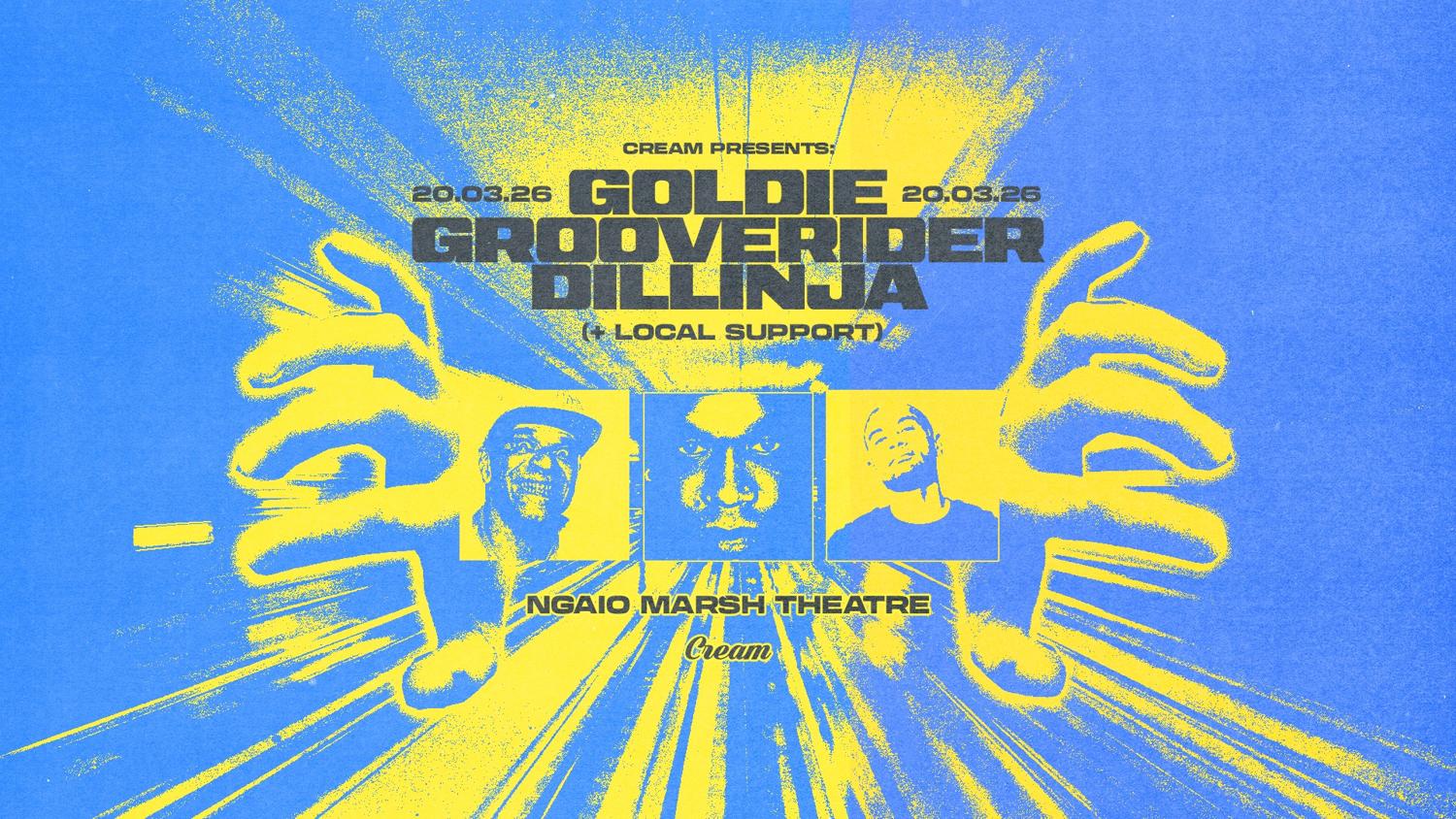 Cream Presents: Goldie, Grooverider & Dillinja