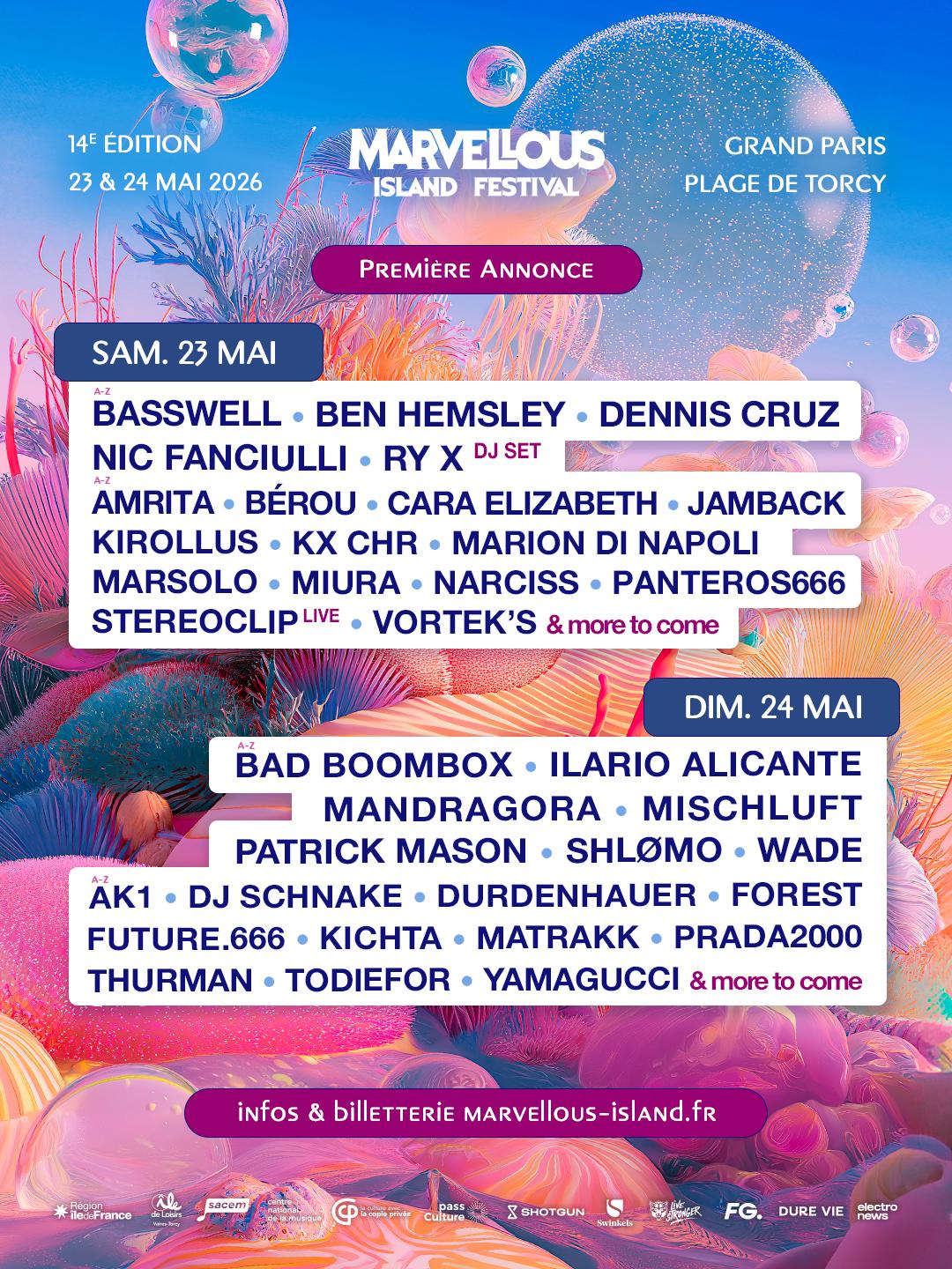 Marvellous Island 2026, Day 1, Saturday May 23Th