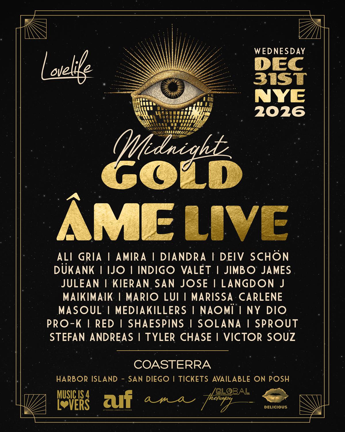 Midnight Gold Nye Ft Âme Live - 5 Stages On Harbor Island