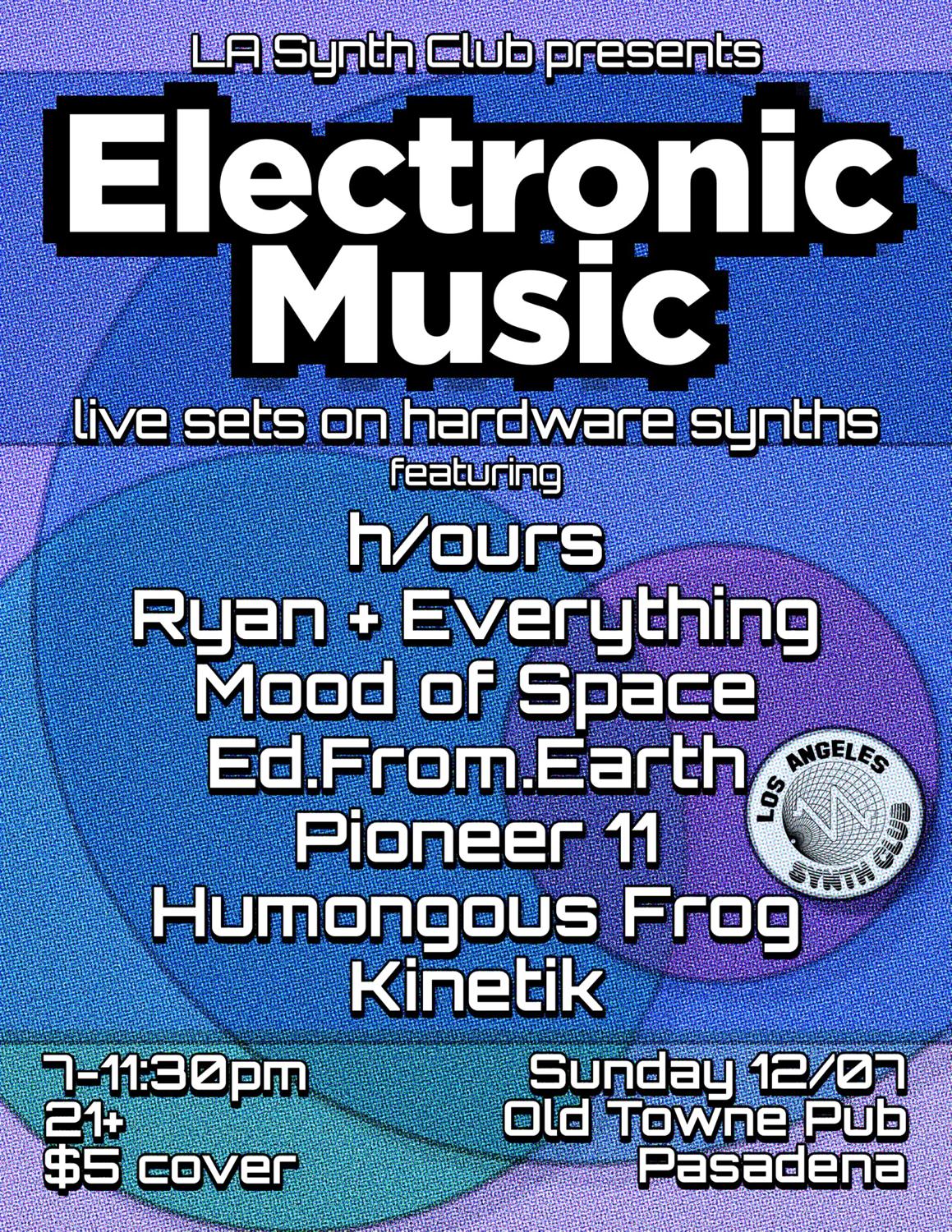 La Synth Club Presents Electronic Music