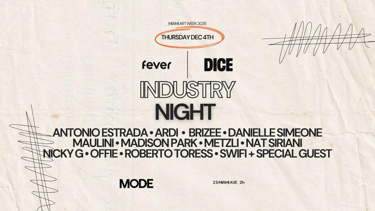 Fever X Dice Industry Night (Art Week 2025)
