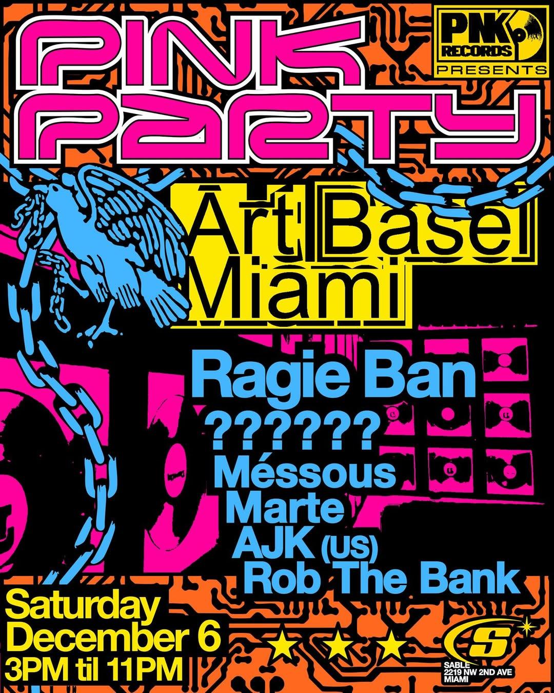 Pink Party Art Basel 2025