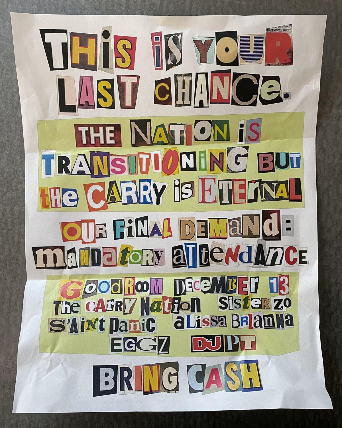 The Carry Nation December 2025