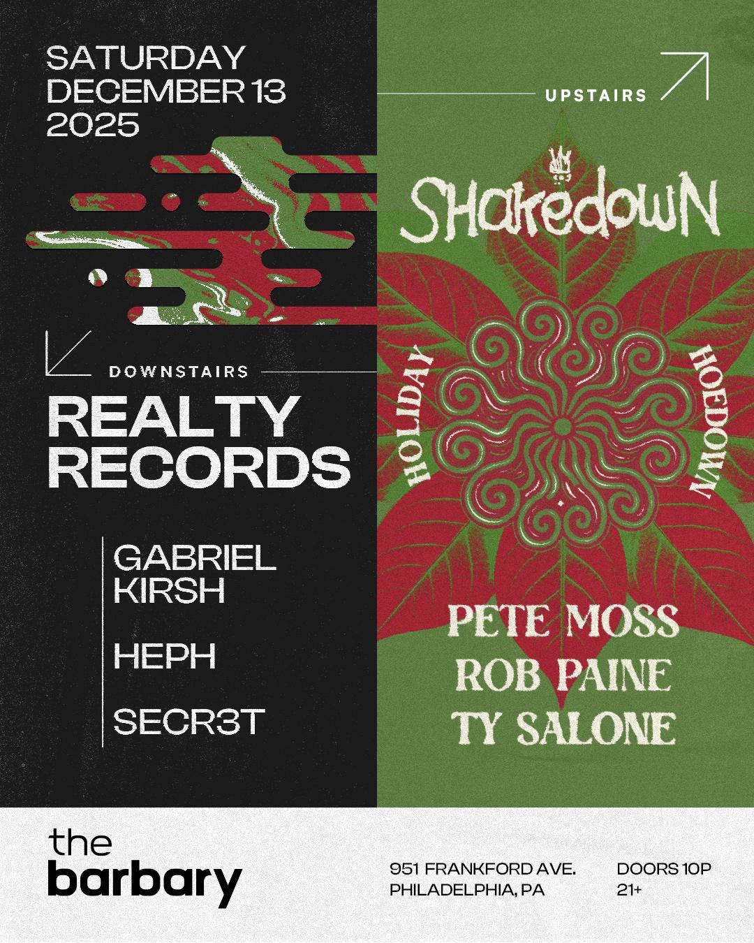 Realty Records X The Shakedown