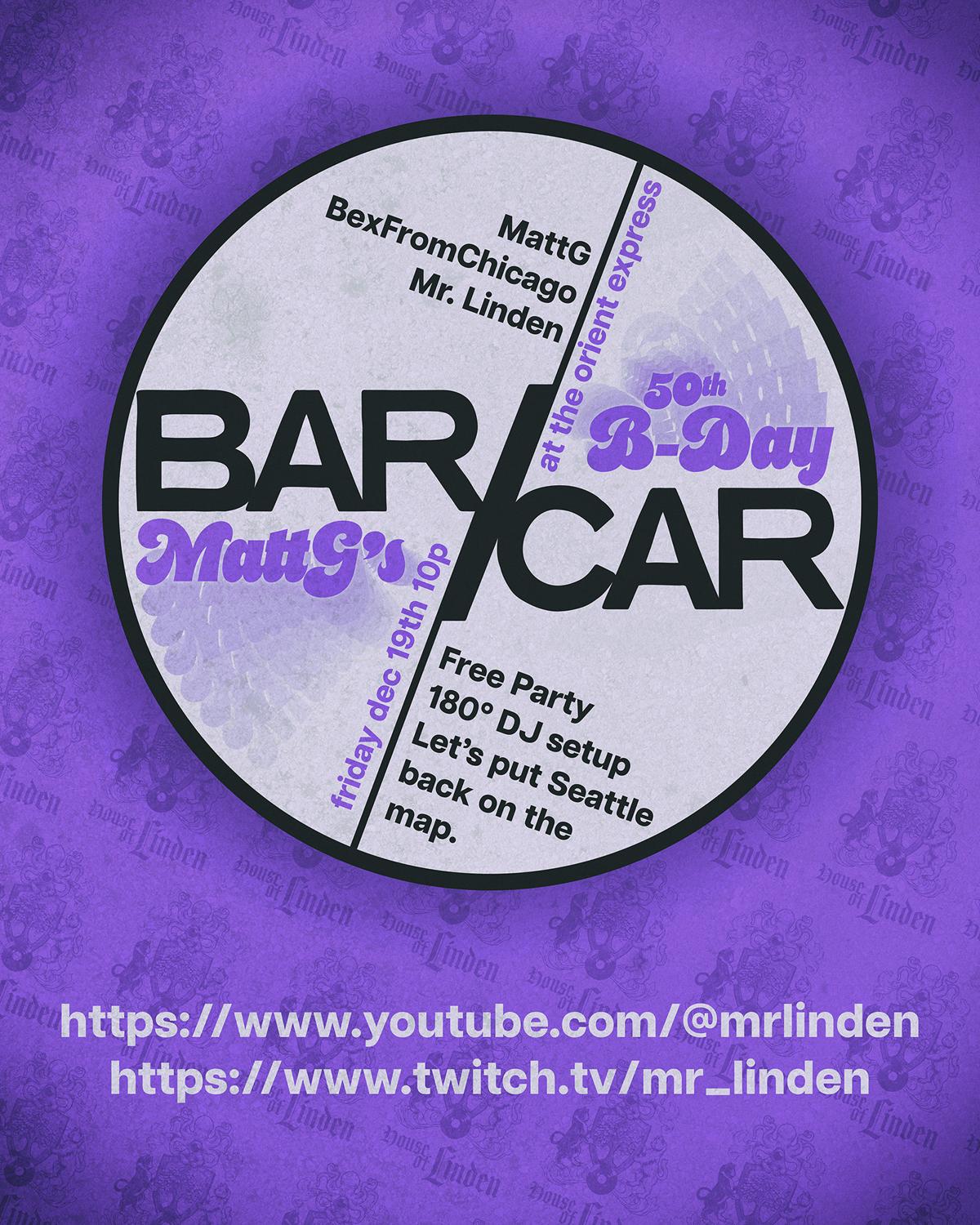 House Of Linden Presents: Bar/Car