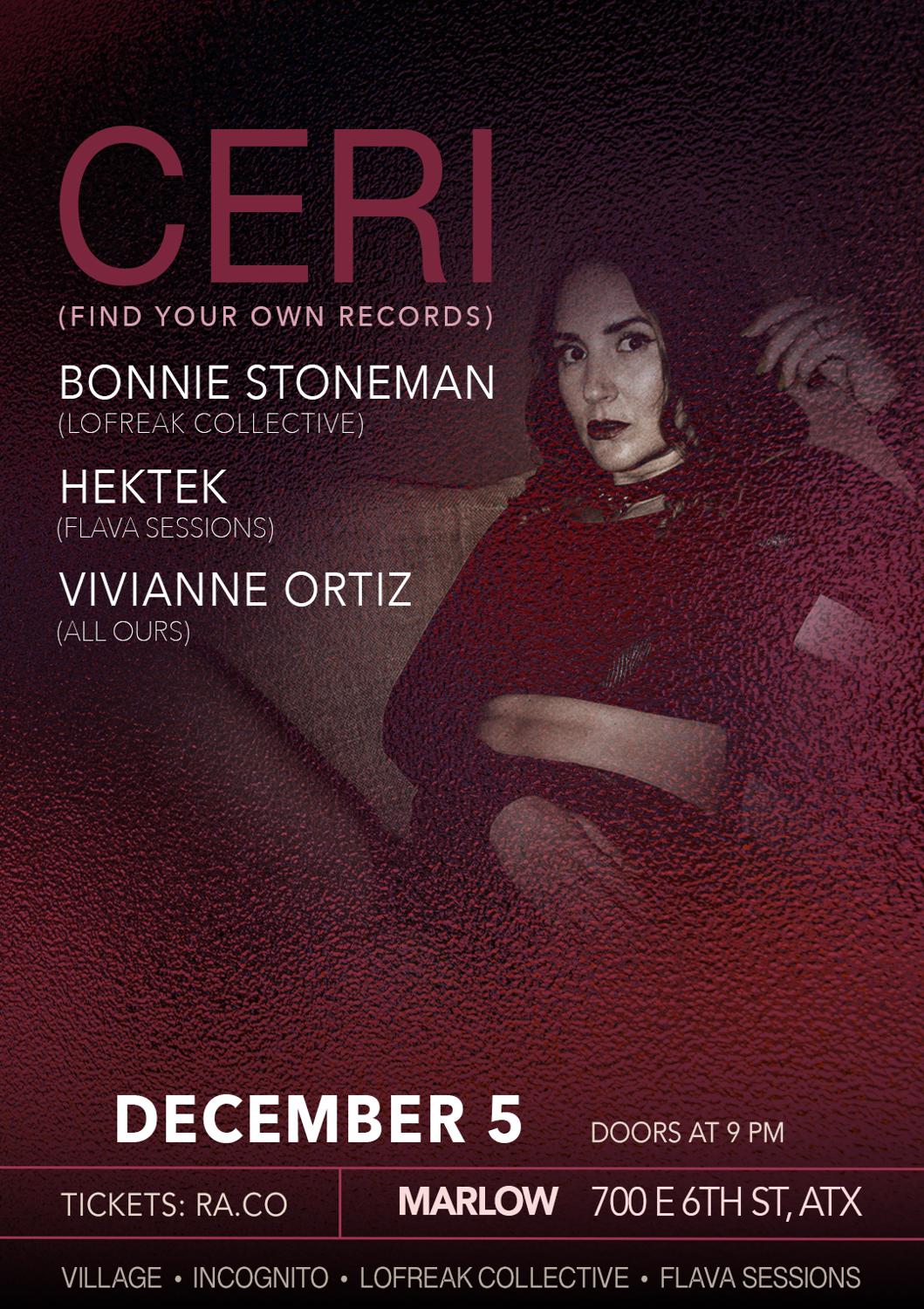 Ceri With Bonnie Stoneman, Hektek, Vivianne Ortiz