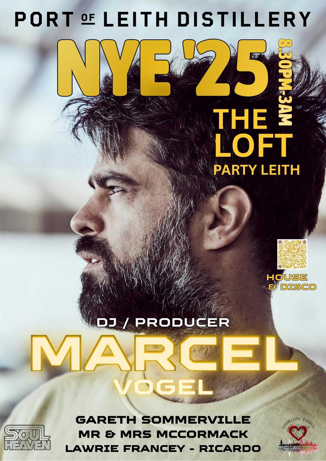 The Loft Party Leith - Nye'25 Marcel Vogel + Support