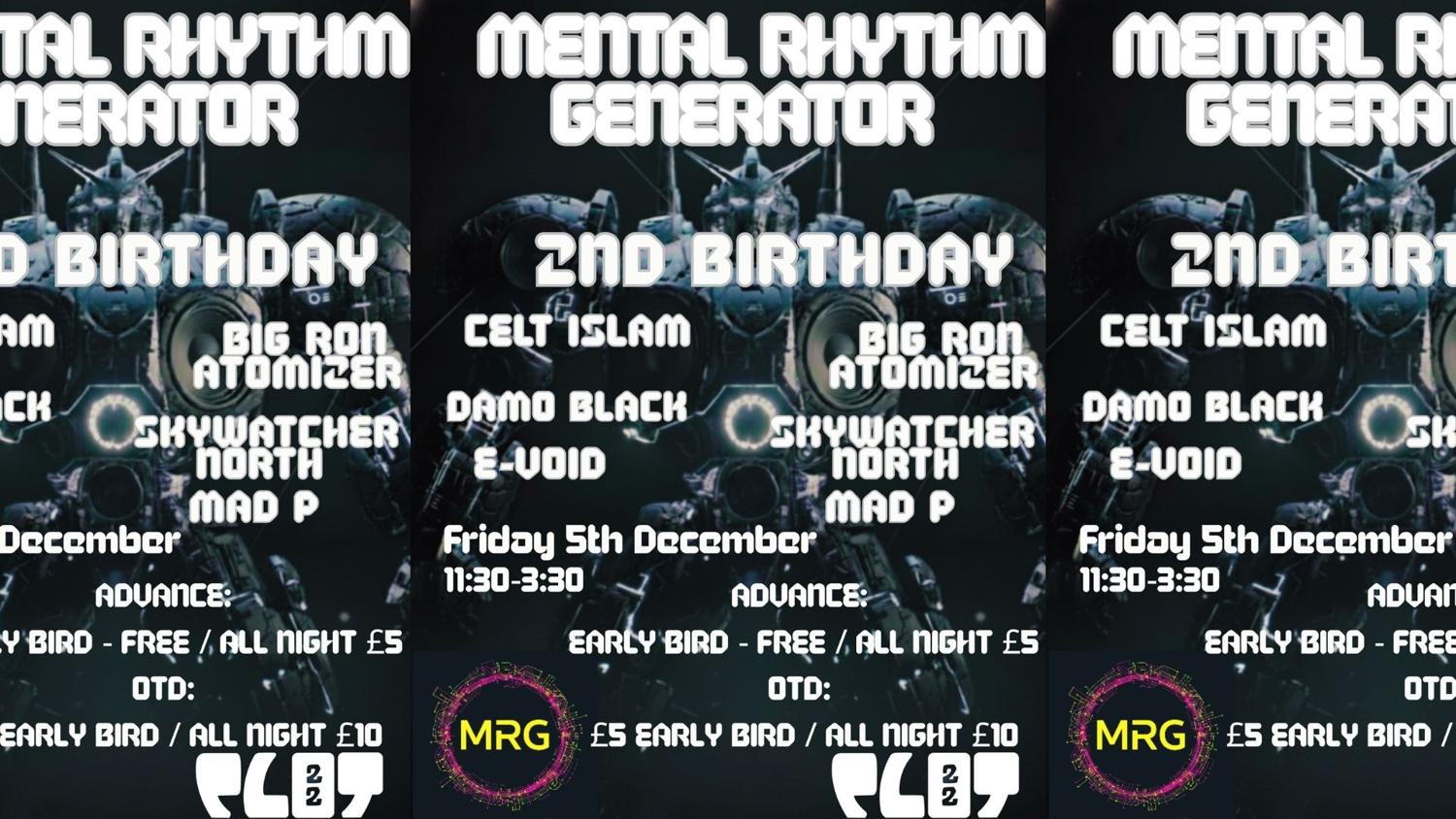 Local W/ Mental Rhythm Generator: 2Nd Birthday!