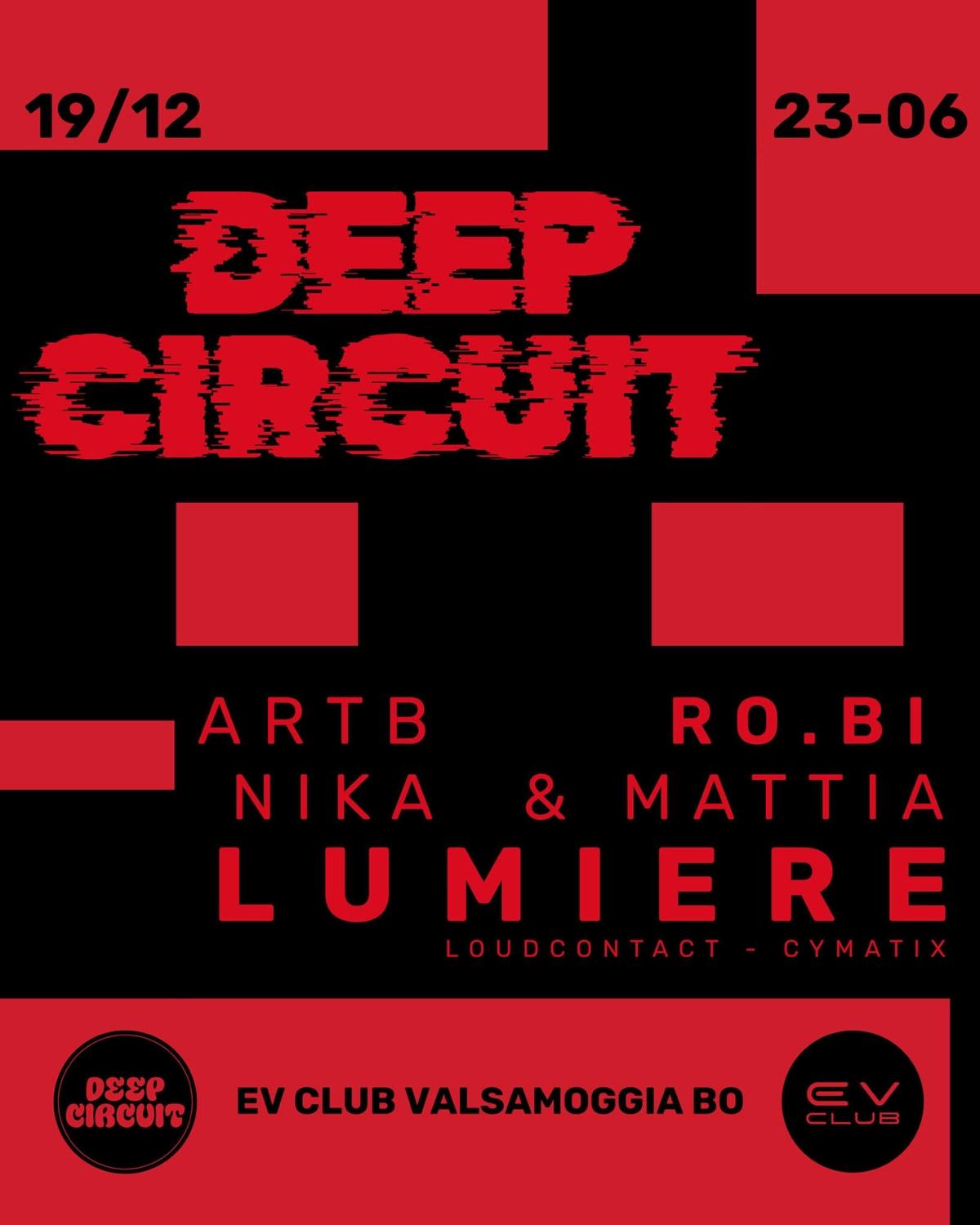 Deep Circuit 19Dic2025 Lumiere - Ro.Bi - Nika & Mattia - Artb