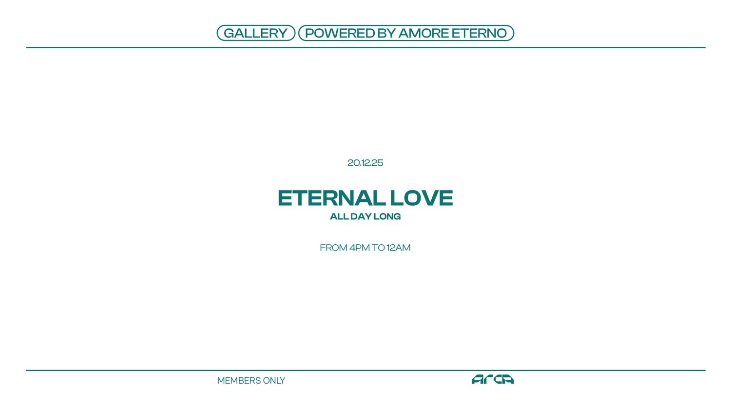 Amore Eterno With Eternal Love (All Day Long)