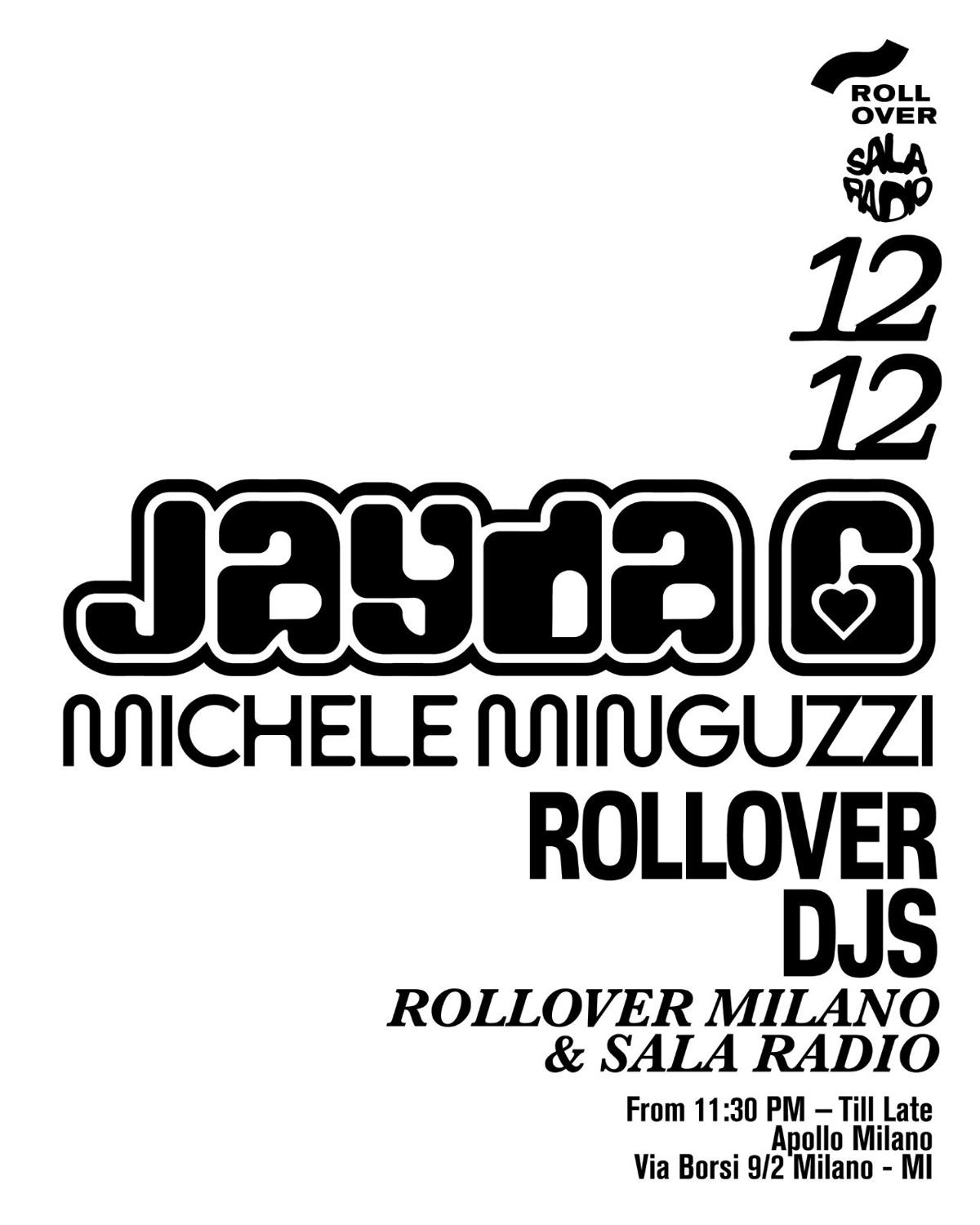 Rollover + Sala Radio With Jayda G