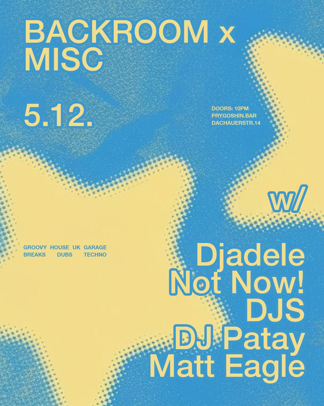Backroom X Misc Kollektiv Klubnacht