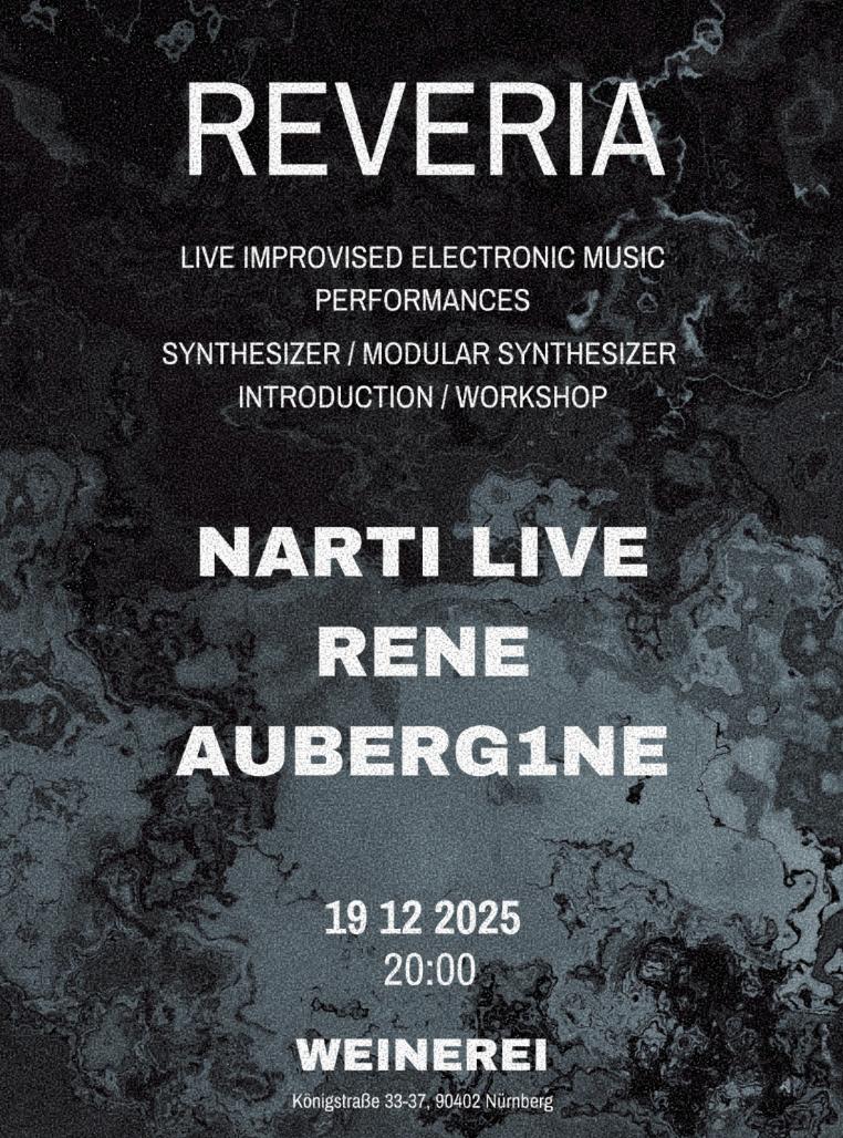 Reveria: Live Electronic Performances & Synthesizer Workshop