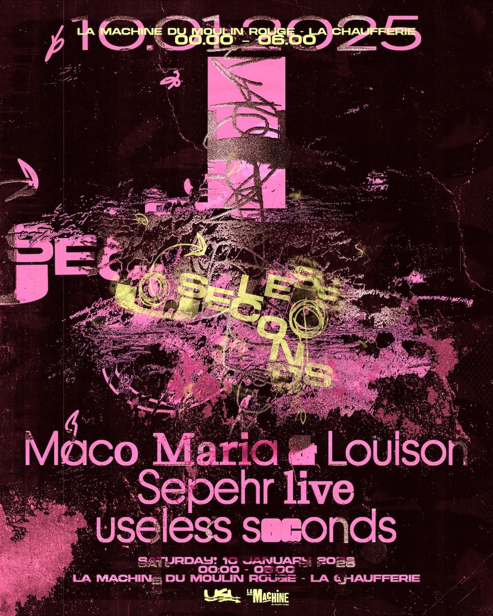 Useless Seconds: Sepehr (Live), Maco Maria & Louison