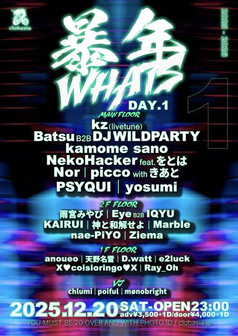 [ Day.1 ] 暴年What'S