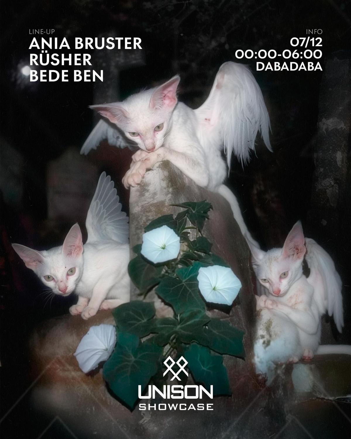 Unison: Ania Bruster + Rüsher + Bede Ben