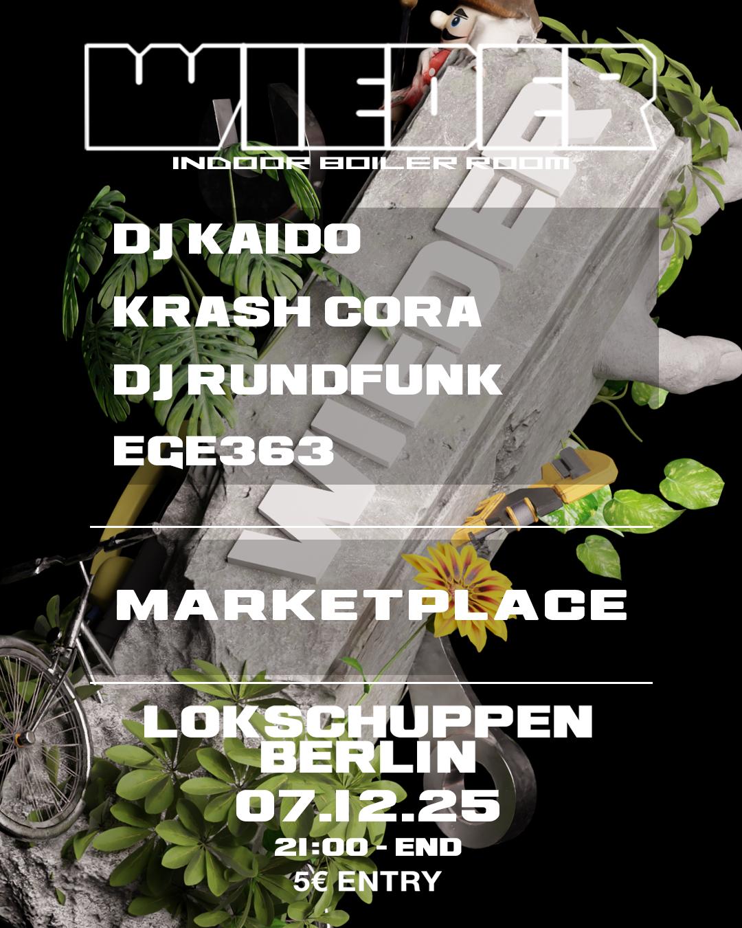 Wieder: Boiler Room Setup + Marketplace