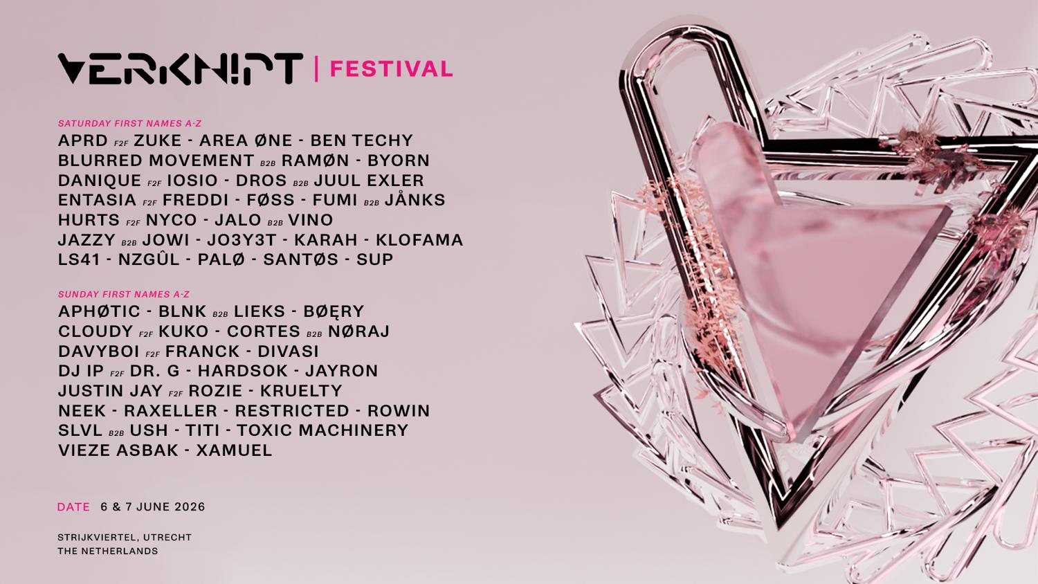 Verknipt Festival 2026 - Strijkviertel - 6 & 7 June