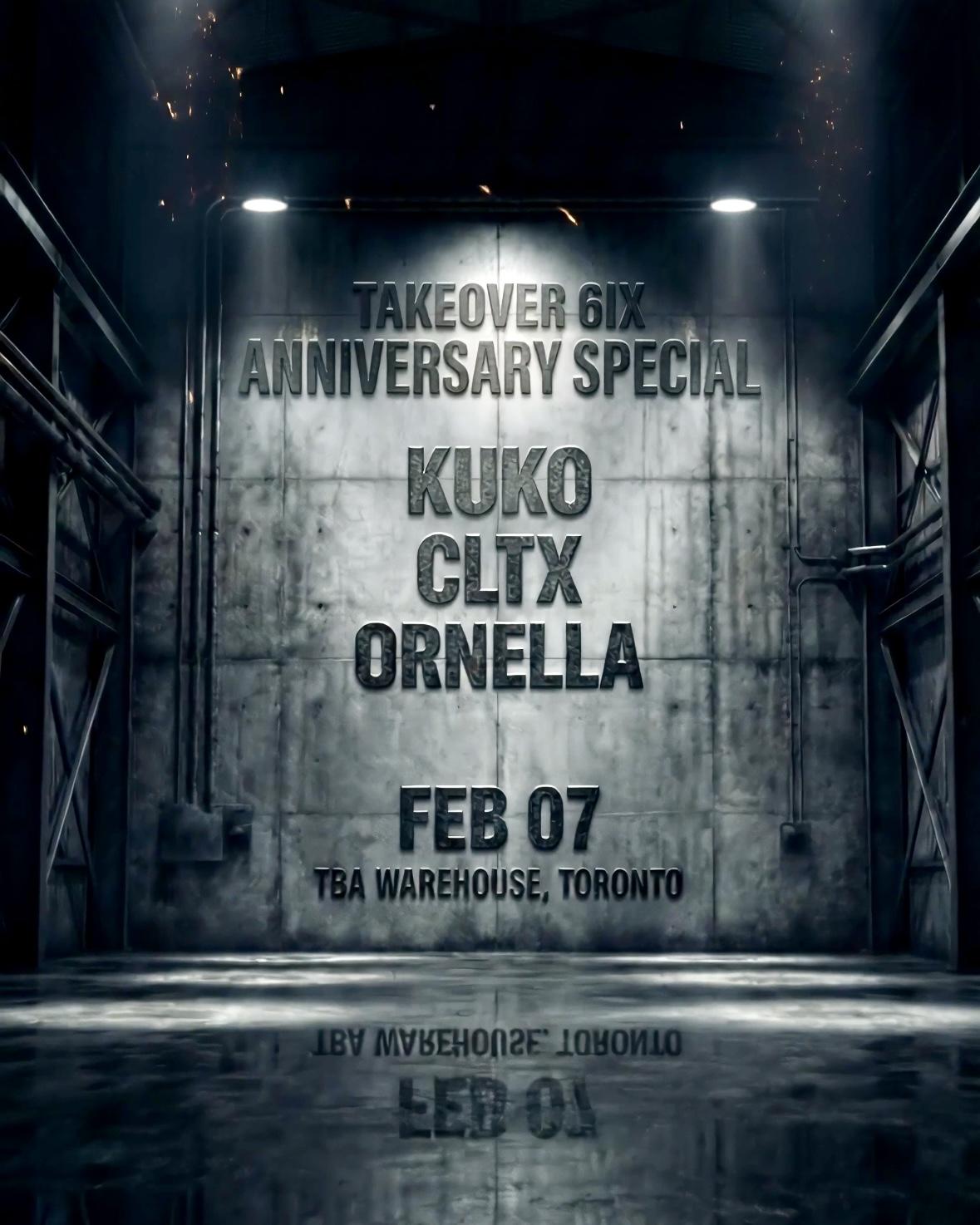 Takeover Presents Anniversary Special With Kuko / Cltx / Ornella