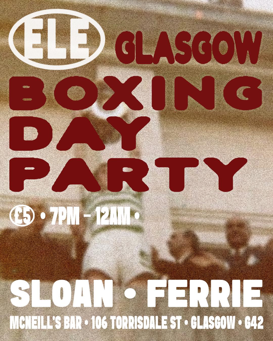 East London Emerald Glasgow Boxing Day Party
