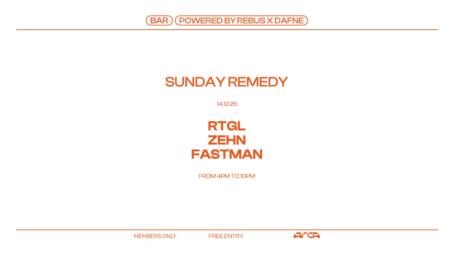 Sunday Remedy Powered By Rebus X Dafne
