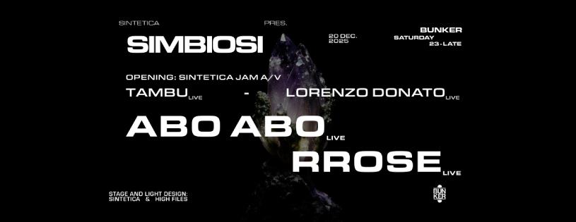 Sintetica Present Simbiosi - Live Set Only