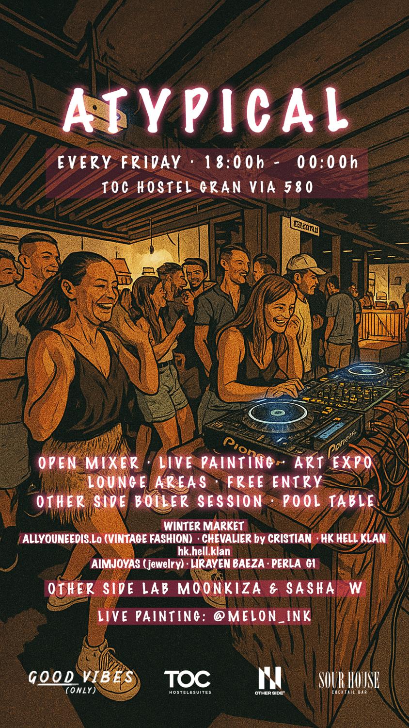 Atypical: Afterwork + Open Mixer + Xmass Market + Other Side With Moonkiza