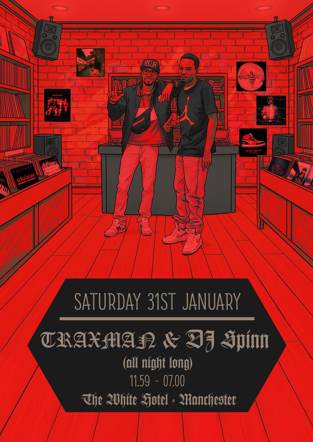 Traxman & Dj Spinn (All Night Long)