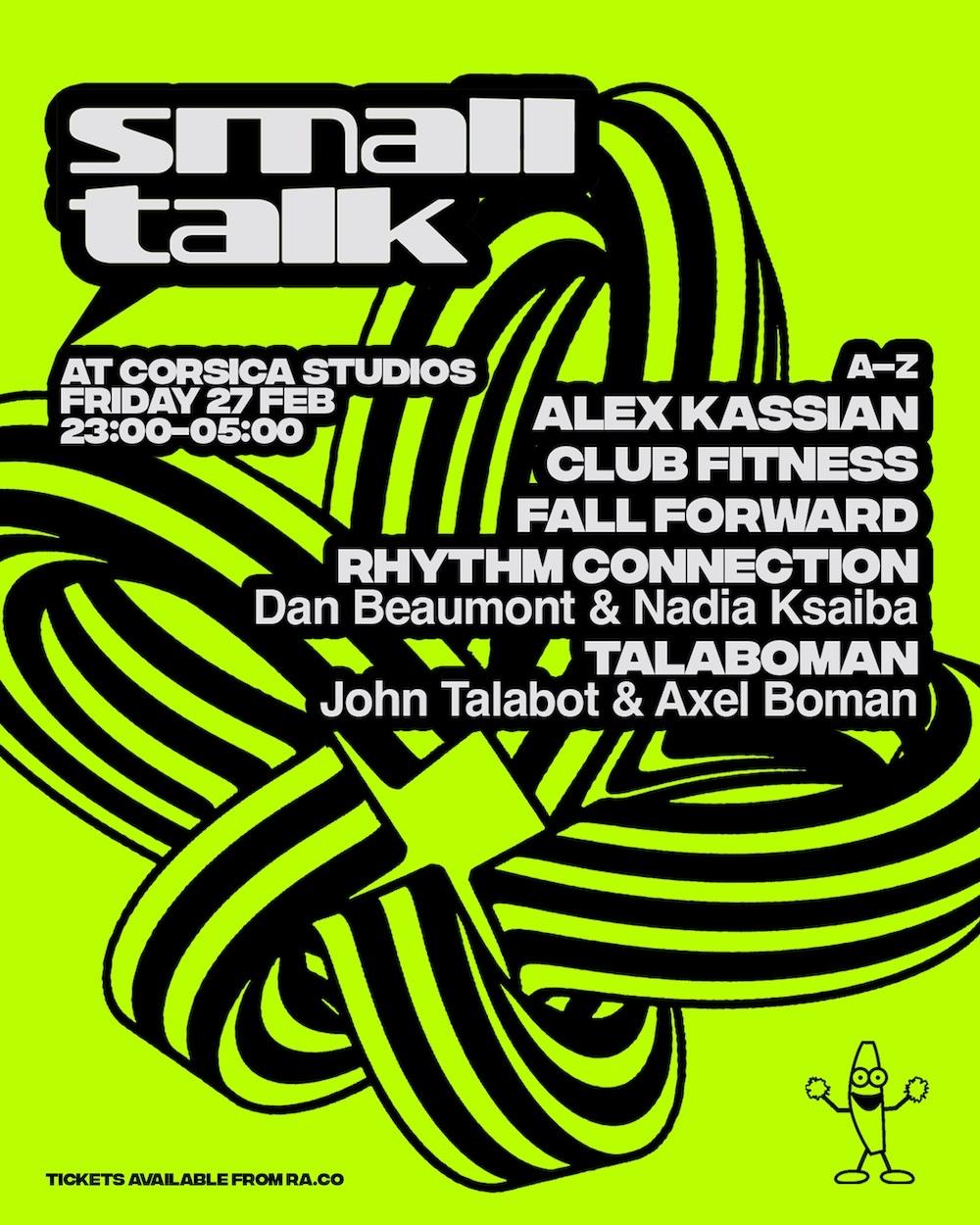 Small Talk With Talaboman, Alex Kassian, Club Fitness, Rhythm Connection & Fall Forward