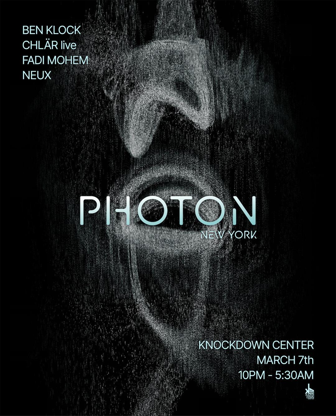 Photon: Ben Klock, Chlär Live, Fadi Mohem, Neux