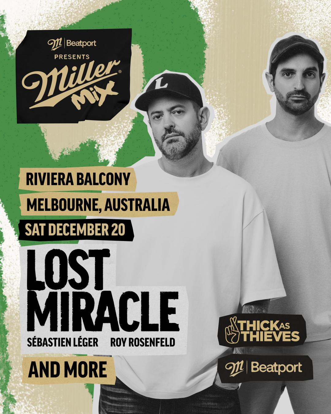 Sébastien Léger & Roy Rosenfeld [Lost Miracle] - Melbourne
