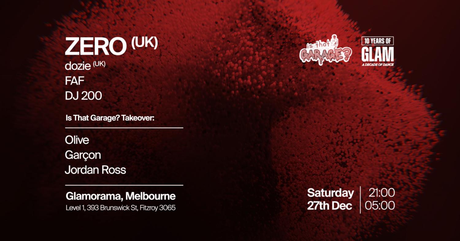 Zero (Uk) At Glamorama Saturdays
