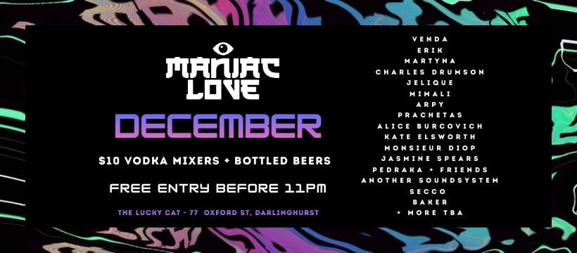 Maniac Love Ft Jasmine Speers - Boxing Day Special
