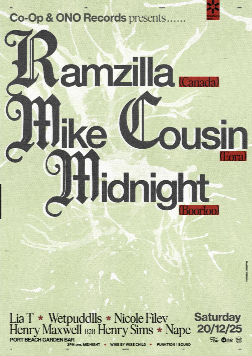 Co-Op & Ono Records Pres Ramzilla, Cousin, Mike Midnight & Friends