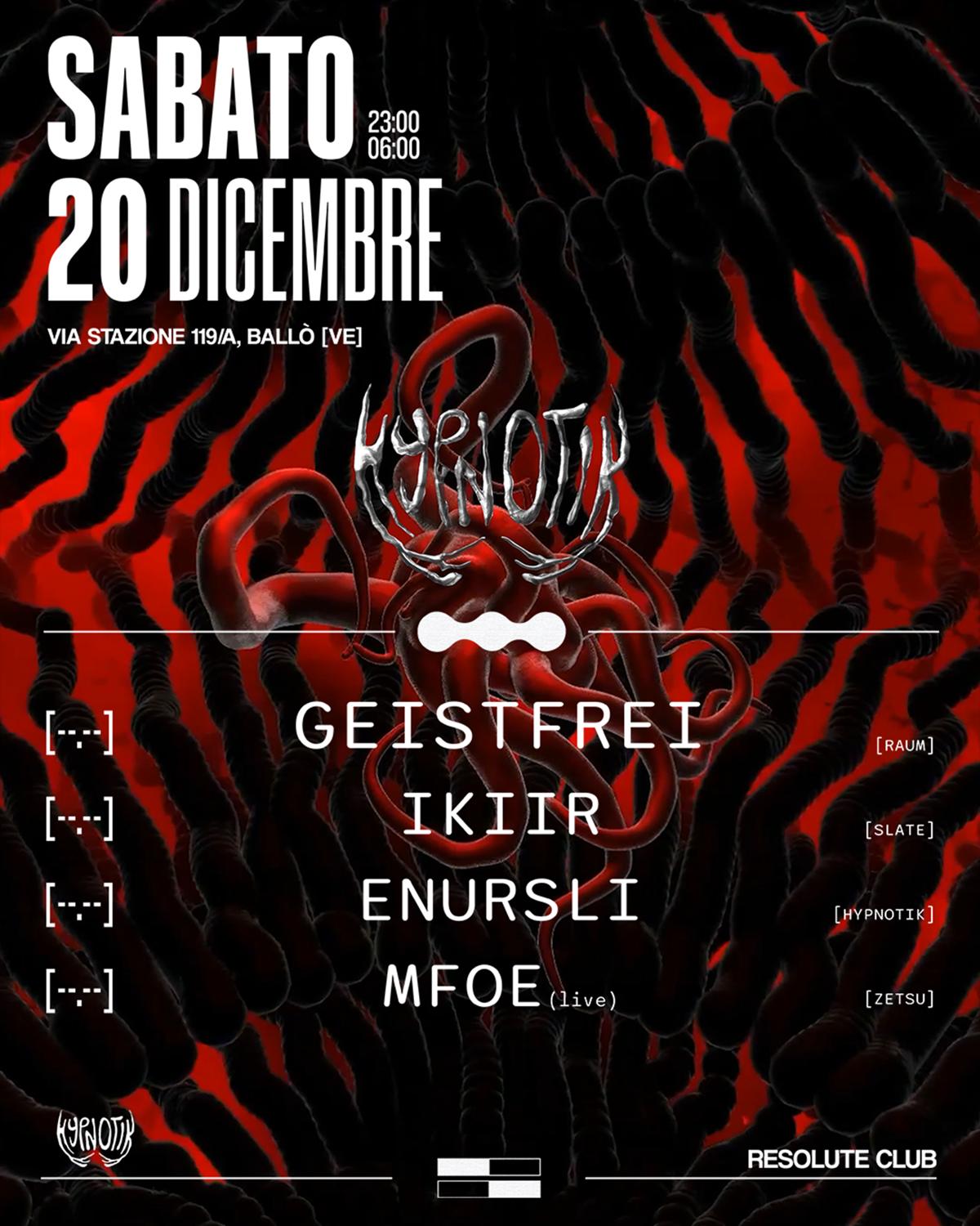 Hypnotik - W/Geistfrei, Ikiir, Enursli, Mfoe(Live)