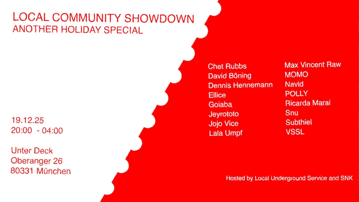 Local Community Showdown - Another Holiday Special