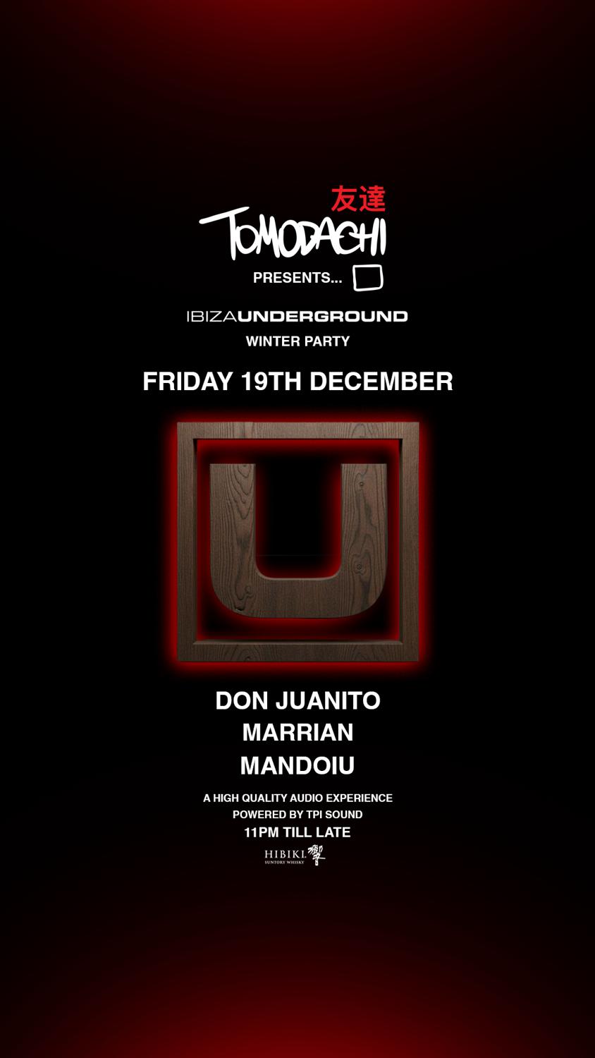 Tomodachi Invites Ibiza Underground