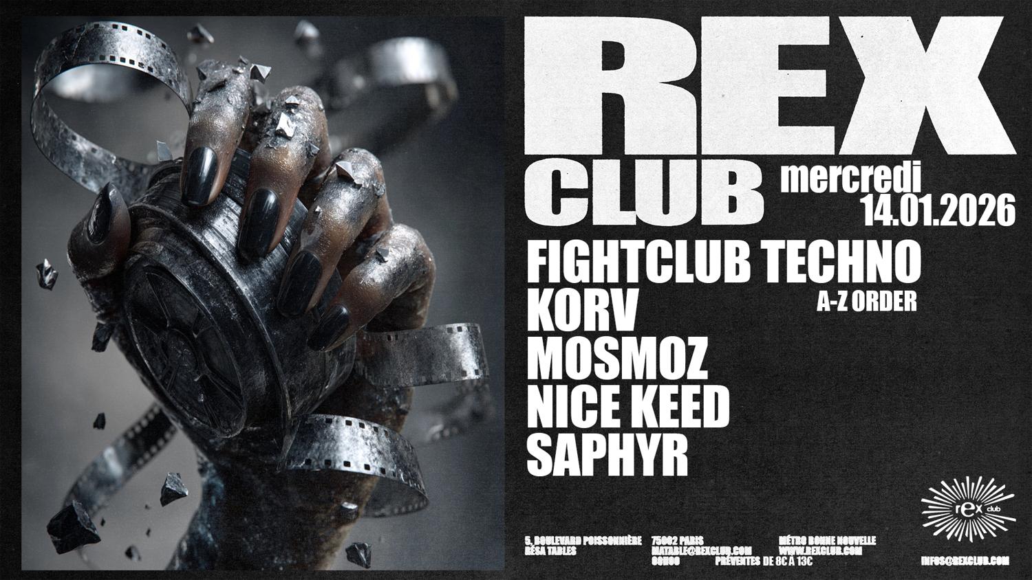 Fightclub Techno: Korv, Mosmoz, Nice Keed, Saphyr