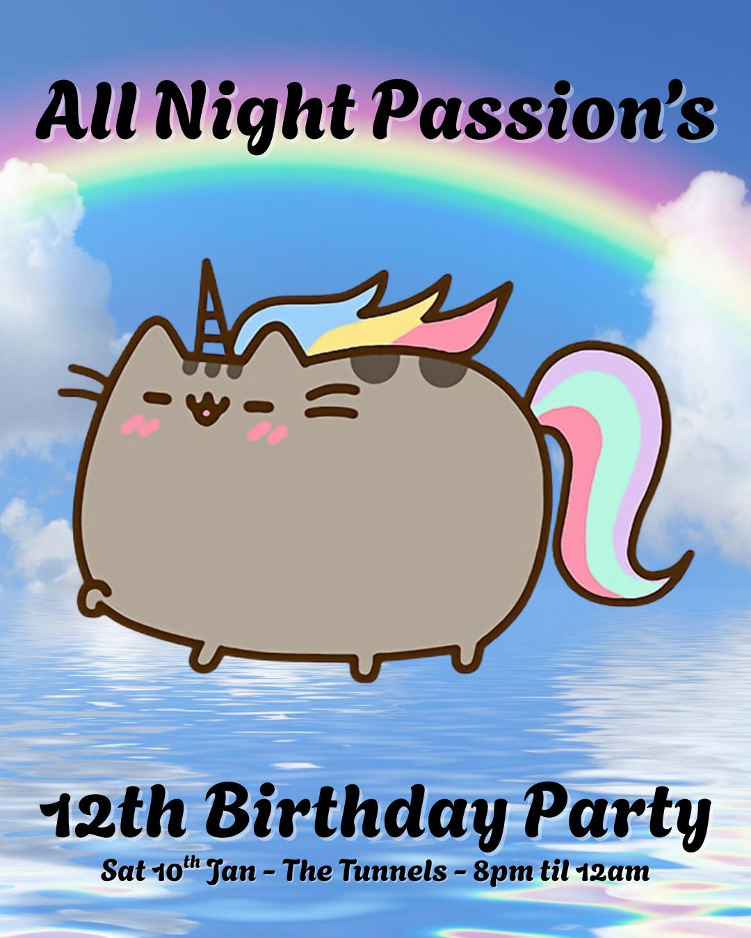 All Night Passion'S 12Th Birthday Party (8Pm-12Am)