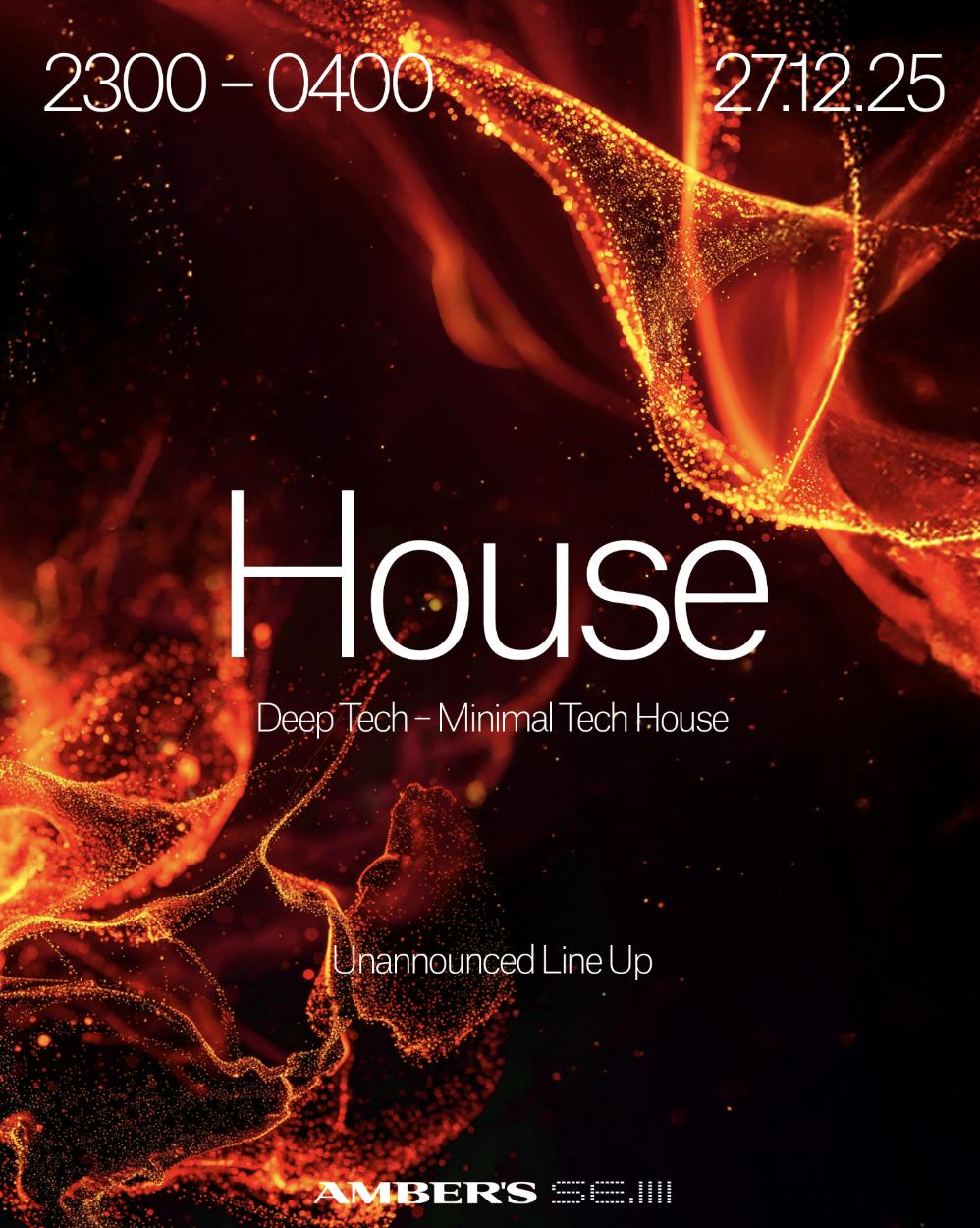 Saturdays: House (Deep Tech / Minimal Tech House)