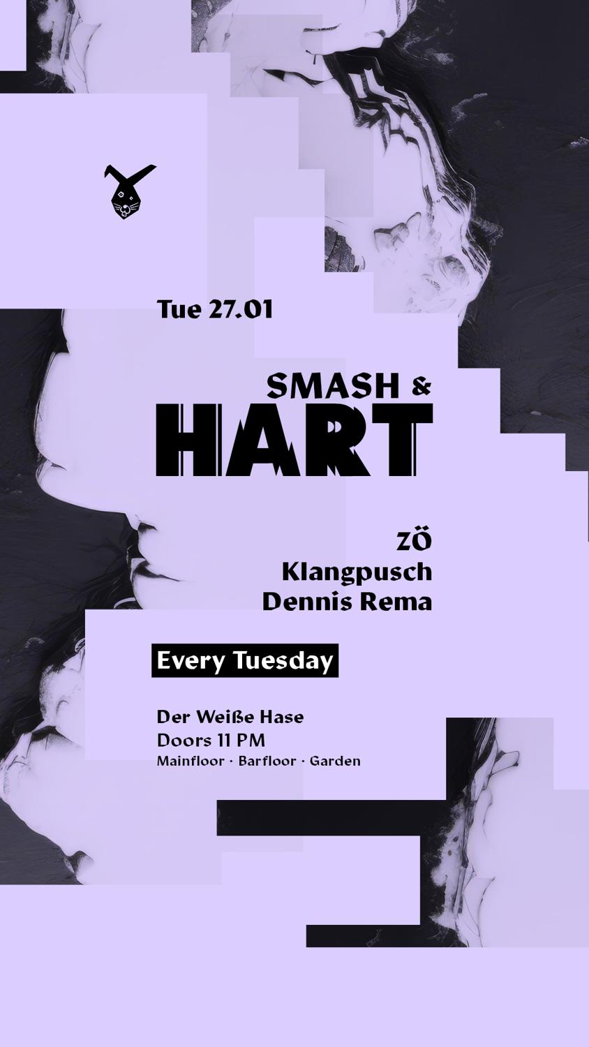 Smash & Hart ◢◤ Tuesday Rave [Free Entry Until Midnight*]