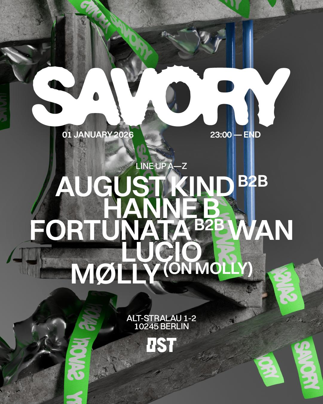 (5€) Savory - Techno Every Thursday