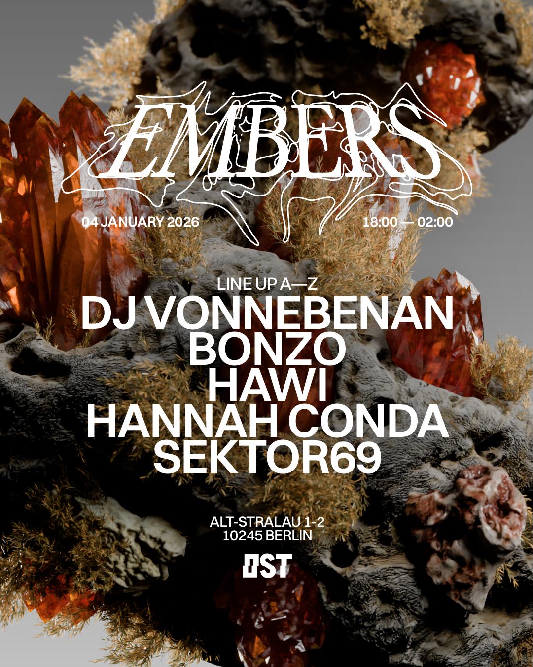 (5€) Embers - Sunday Evening Rave Premiere