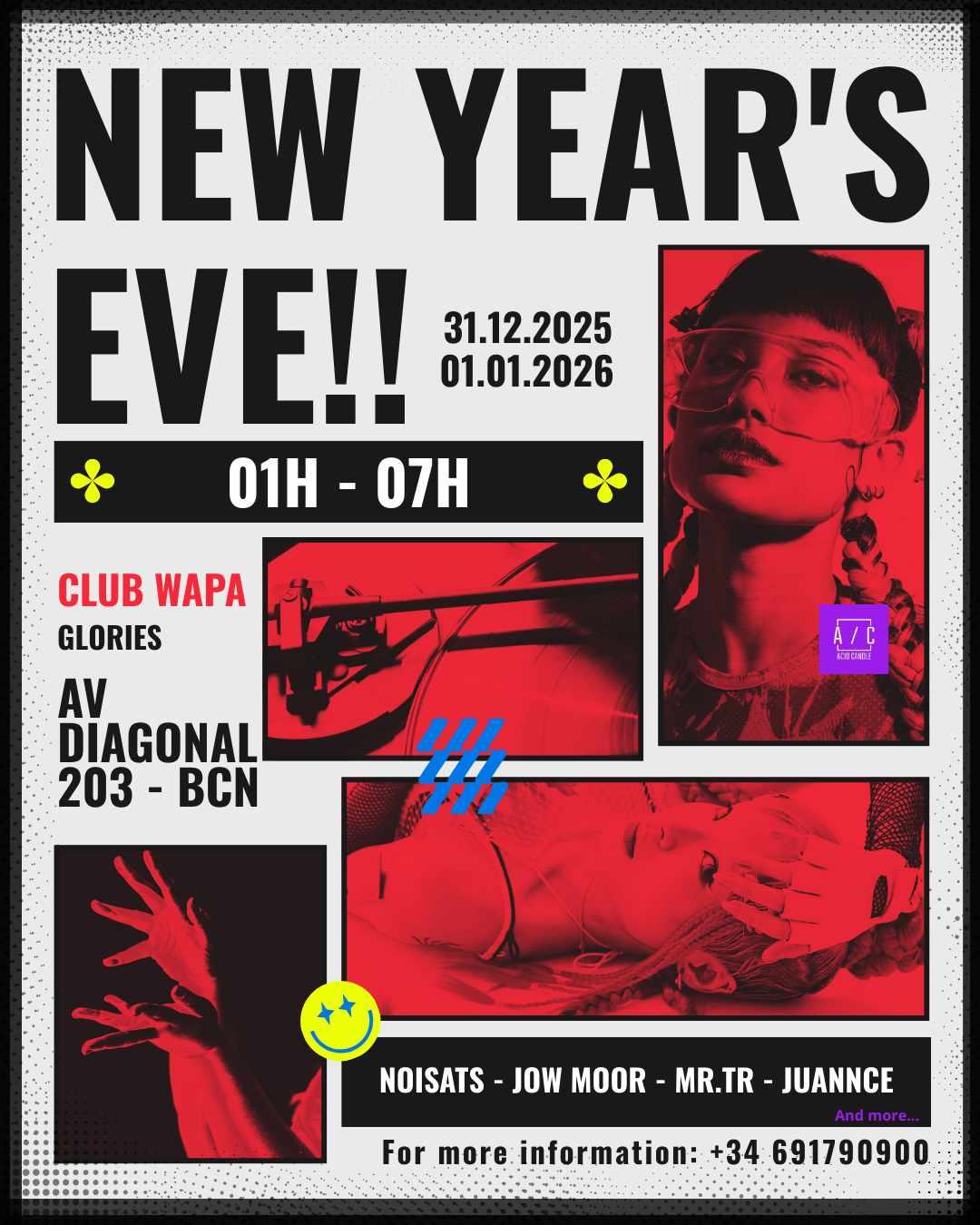 New Year'S Eve 2025 At Club Wapa Barcelona