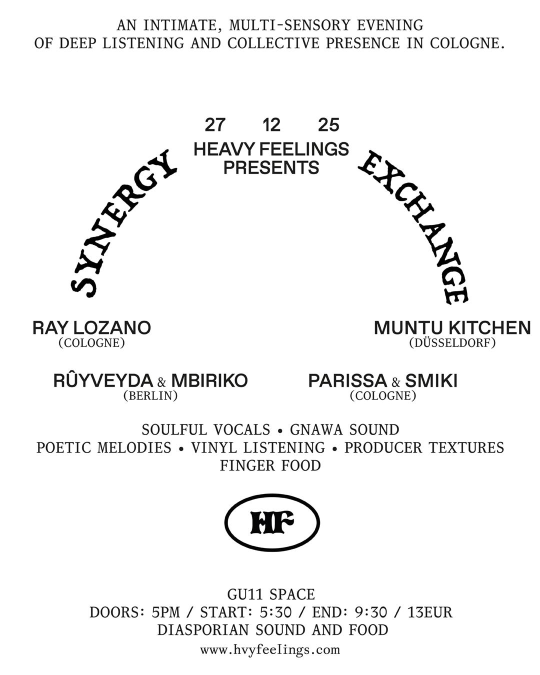 Heavy Feelings Presents Synergy Exchange
