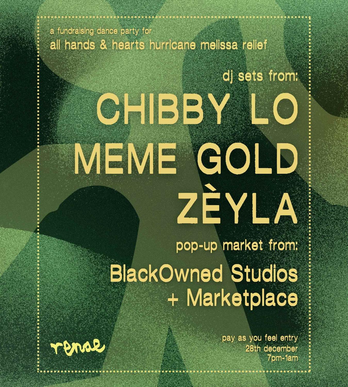 Hurricane Relief Fundraiser Ft. Chibby Lo, Meme Gold, Zèyla & Blackowned Studios & Marketplace