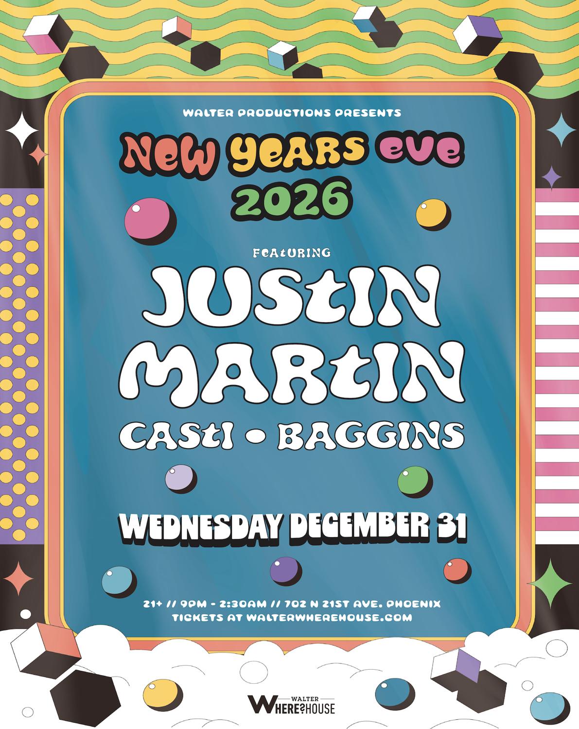 Walter Productions Presents: Nye With Justin Martin