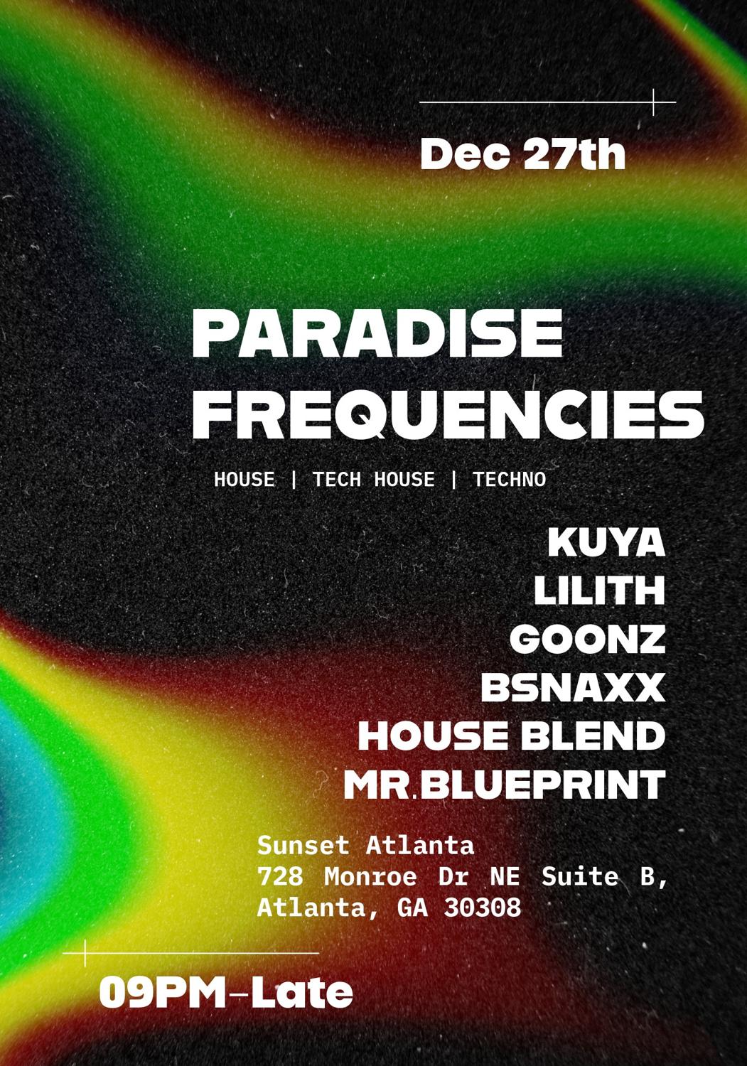Paradise Frequencies: End Of Year Party