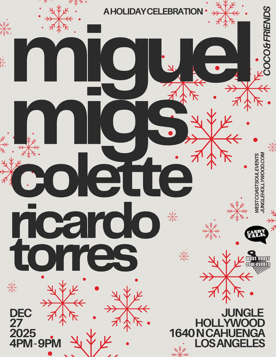 Miguel Migs, Colette & Ricardo Torres